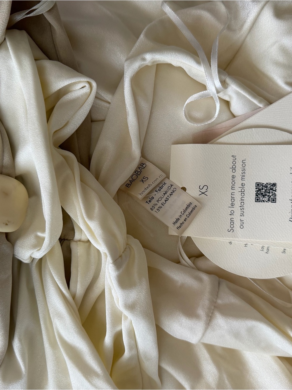 Baobab Giselle Dress in Marble Ivory - Picture 12 of 15